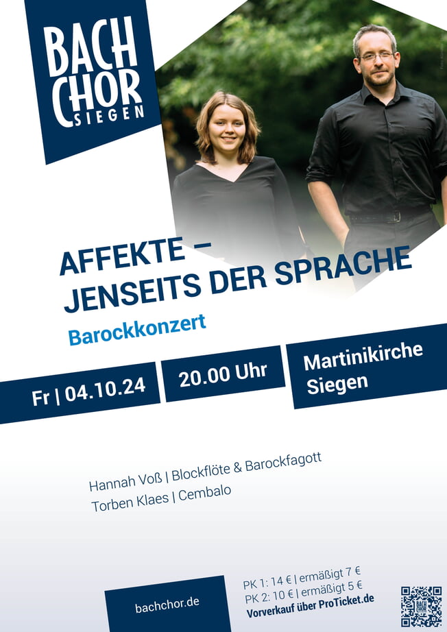 Barockkonzert: AFFEKTE – Jenseits der Sprache