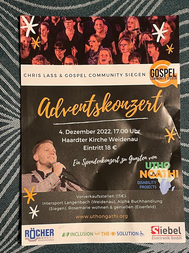 Adventskonzert – Ein Spendenkonzert für Utho NGATHI